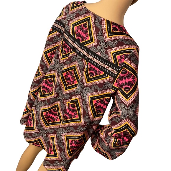 GIBSON LATIMER | DIAMOND BLOUSE WITH BLACK TASSELS - Picture 6 of 15